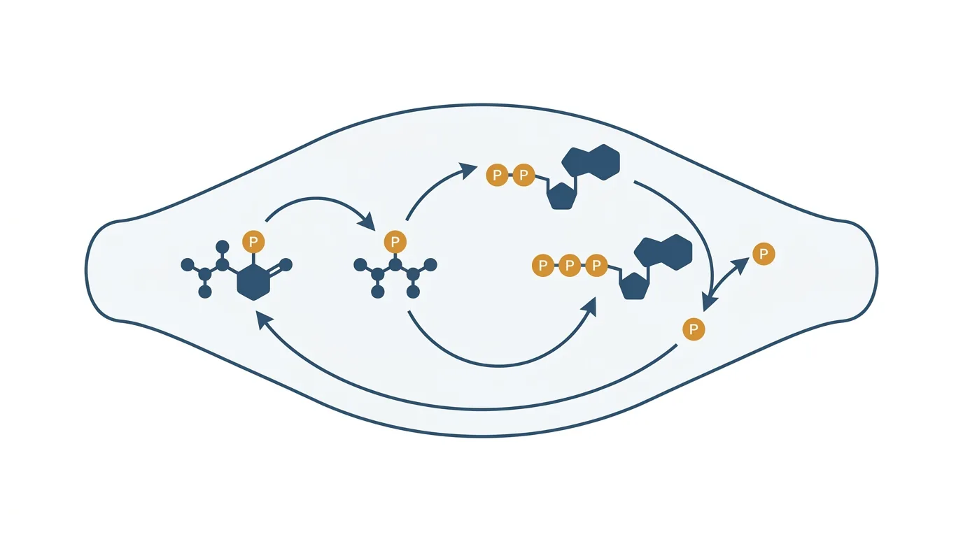 mécanisme de la phosphocréatine : reconstitution de l'ATP dans le muscle