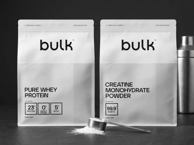Produits Bulk : whey, créatine et compléments de la marque britannique