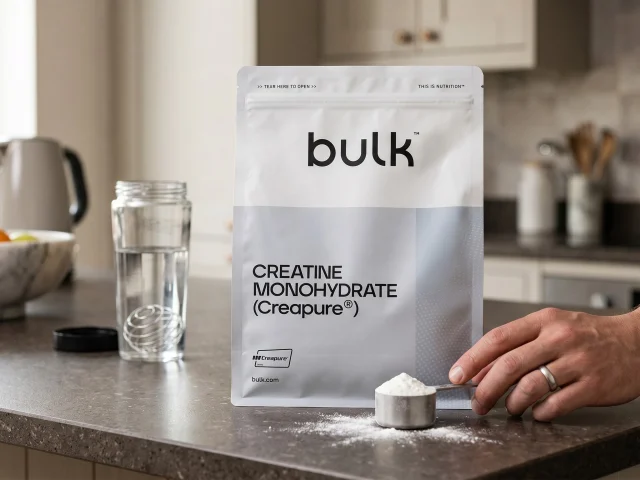 Créatine Creapure Bulk en poudre, sachet et dosette