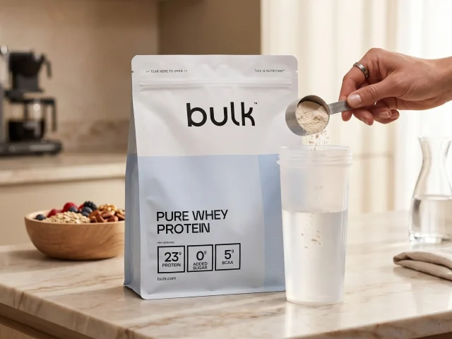 Protéine Whey en Poudre Bulk, pot et shaker