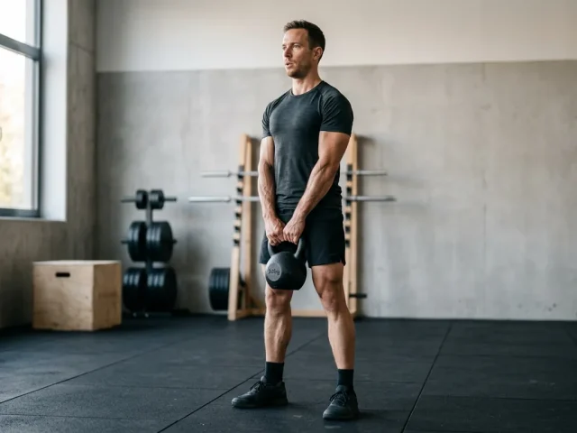 deadlift kettlebell technique correcte, dos neutre et position de départ
