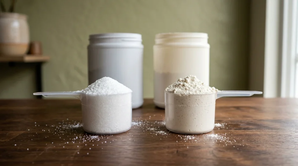 Comparaison entre EAA et BCAA, deux complements d acides amines en poudre