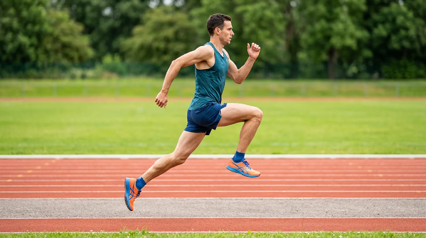 exercice d'éducatif running : pas chassé pour échauffement dynamique