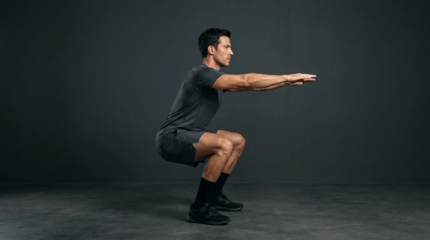 technique correcte du squat pour le renforcement musculaire débutant