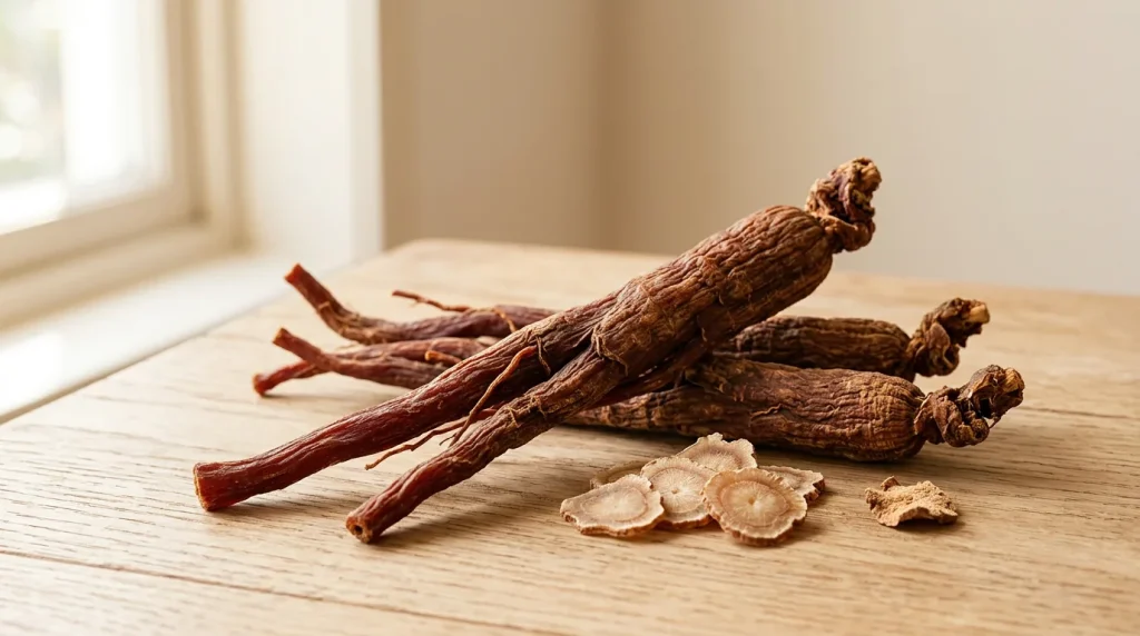 racine de ginseng rouge séchée, bienfaits pour l'homme