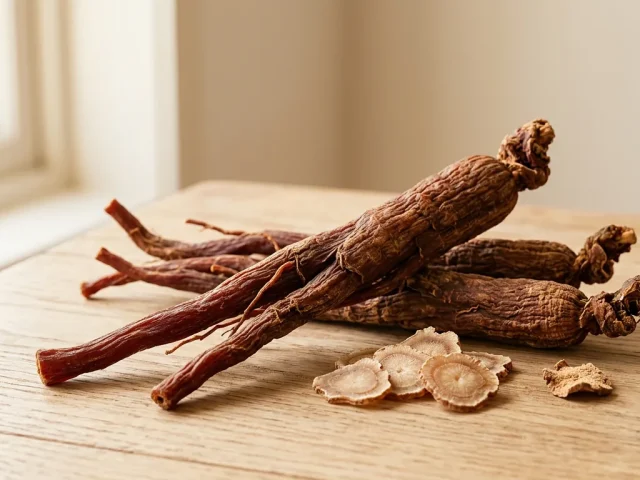 racine de ginseng rouge séchée, bienfaits pour l'homme