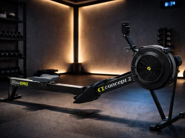 Rameur Concept2 RowErg (D PM5) dans une salle de sport