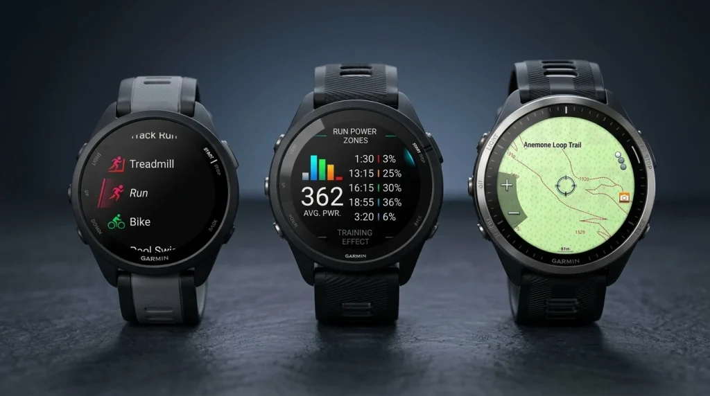 Montres Garmin Forerunner 165, 265 et 965 pour le running
