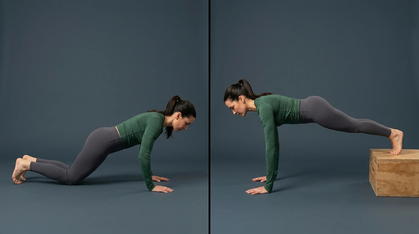 Progresser au poids du corps en augmentant la difficulté d'un exercice