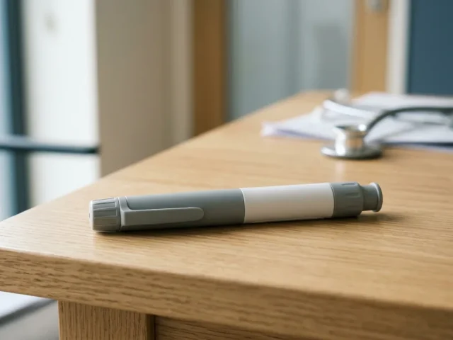 stylo injecteur Ozempic sur une table de consultation médicale