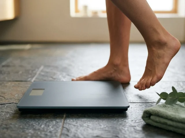 poids idéal femme — balance numérique