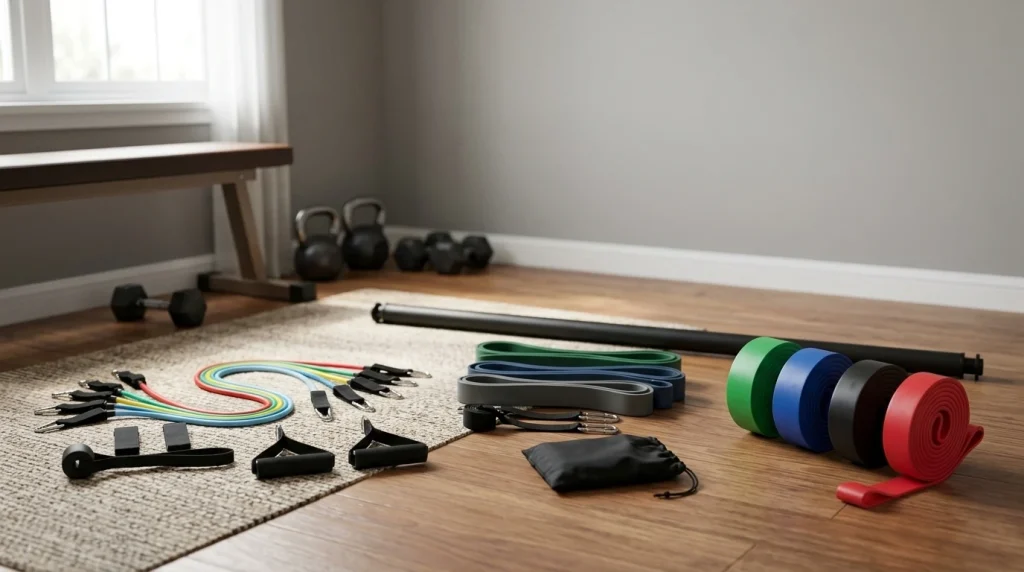 Élastiques de musculation : kits à poignées et bandes de résistance