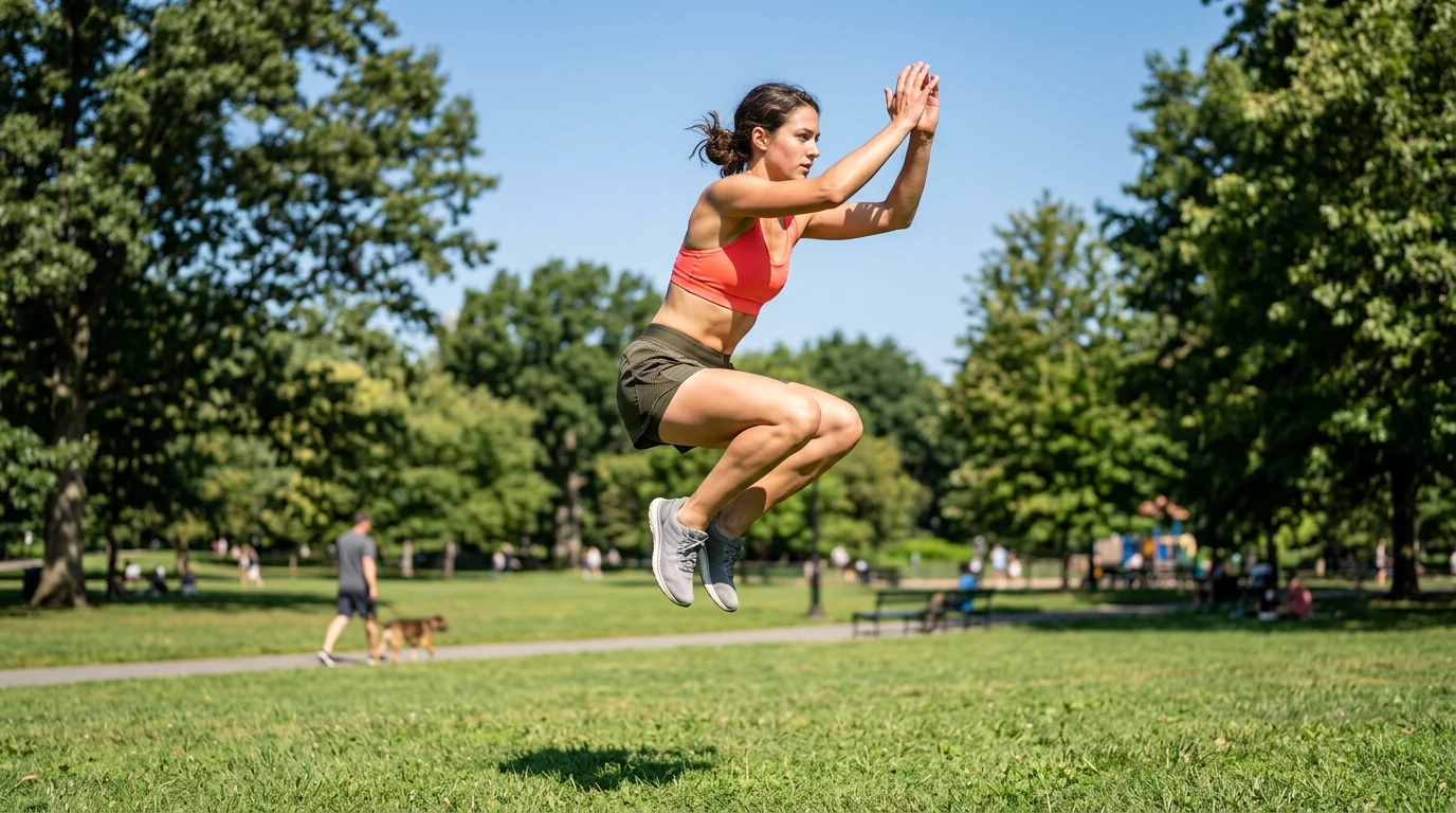 Exercice de pliométrie pour la course à pied