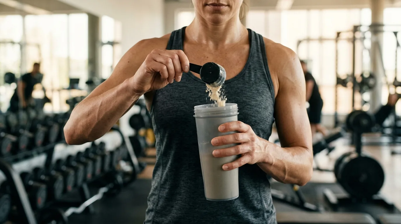 utilisation d'un complément protéiné en poudre après l'entraînement de musculation