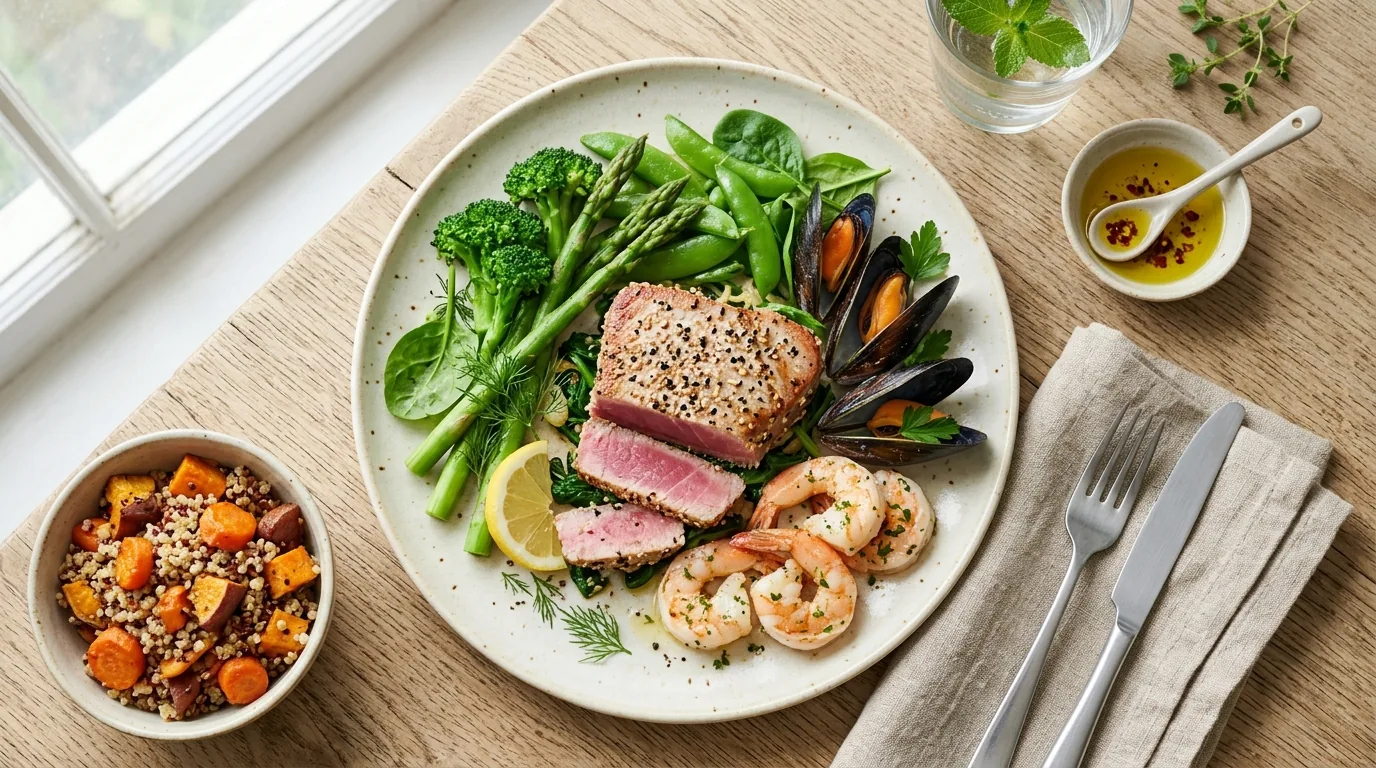Aliments riches en taurine : poissons et fruits de mer