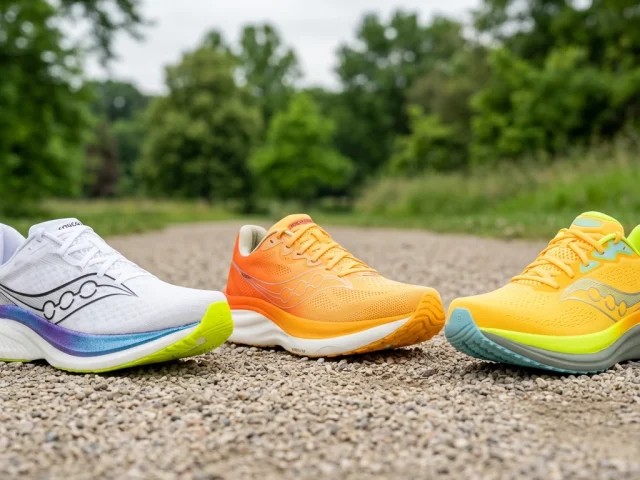 Gamme de chaussures de running Saucony : Ride, Triumph et Endorphin