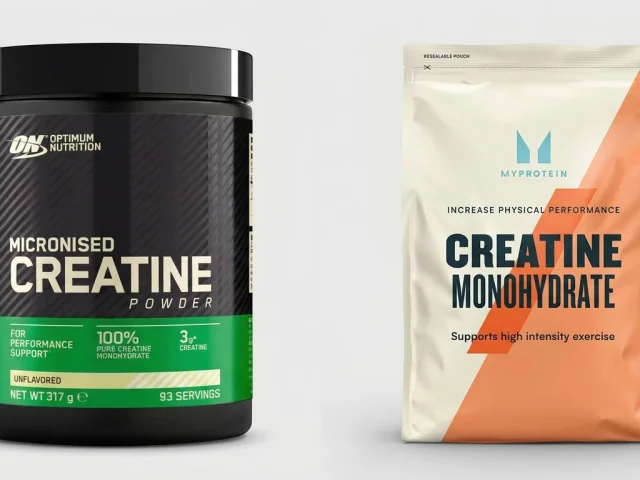 Créatine Optimum Nutrition et Myprotein, comparatif