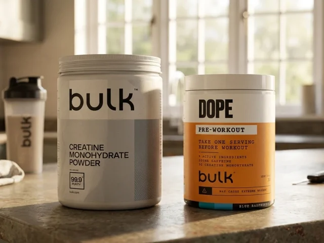 Créatine monohydrate et pré-workout Bulk, les deux catégories de compléments comparées