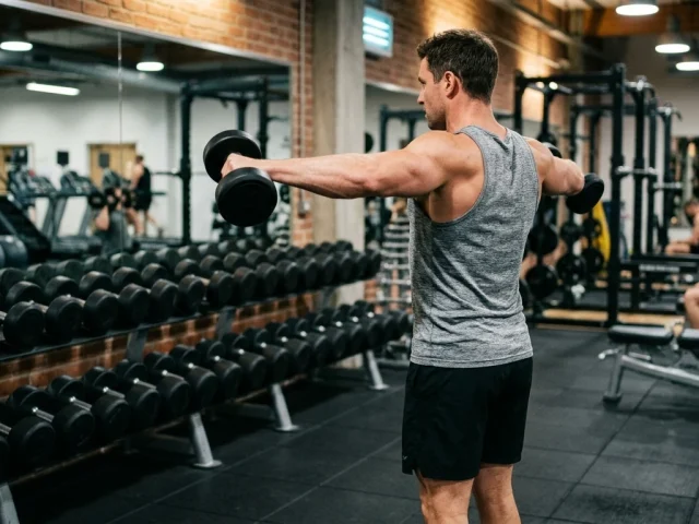 musculation des épaules : élévations latérales en home-gym