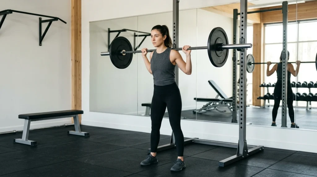 Exercices de musculation de base pour debuter : squat, developpe, traction