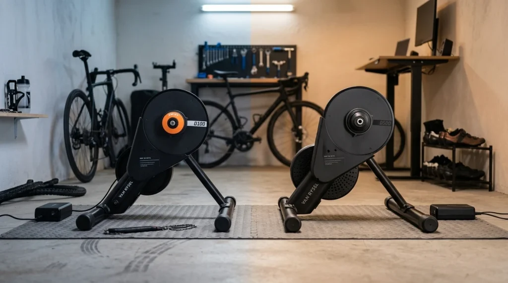 Home trainer Van Rysel D100 et D500 Decathlon
