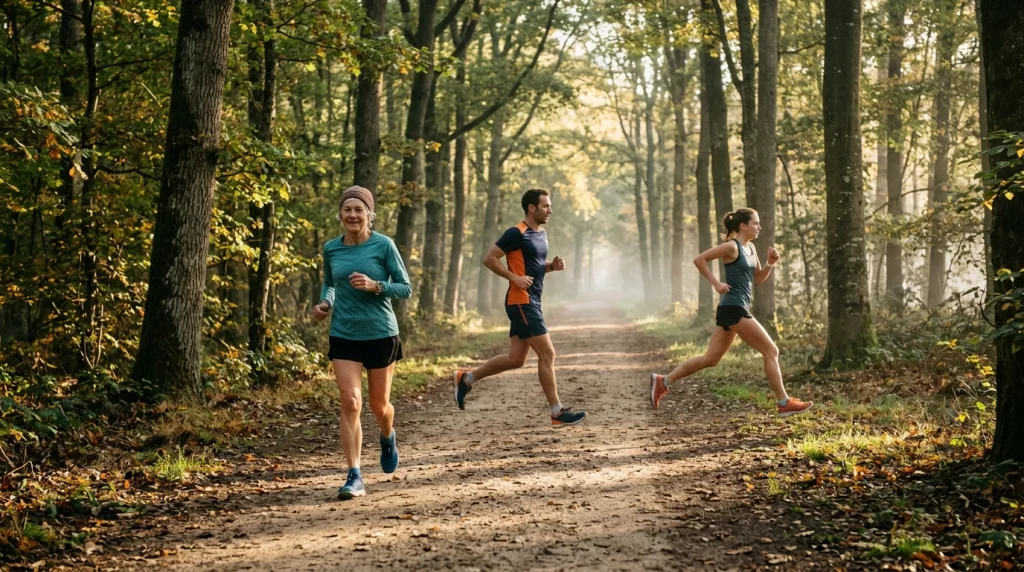 Jogging, footing et running : trois façons de courir sur un sentier en forêt
