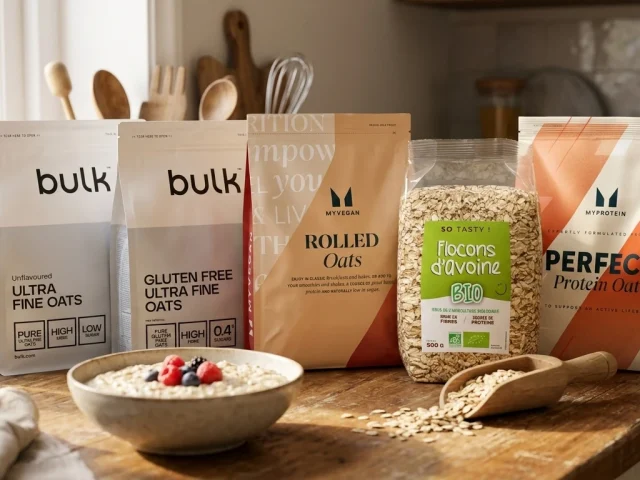 Comparatif flocons d'avoine pour la prise de masse : Bulk, Myprotein, Sotasty
