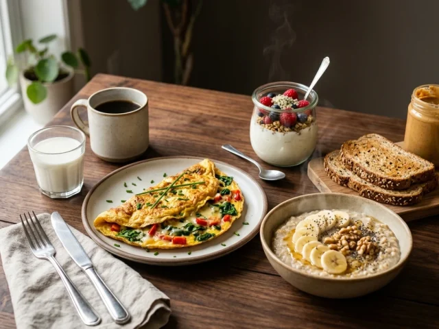 Petit-dejeuner proteine et calorique pour la prise de masse musculaire