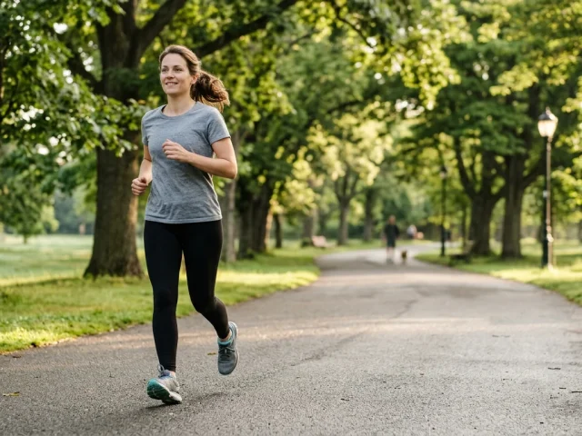 plan d'entraînement course à pied pour débutant sur chemin de parc