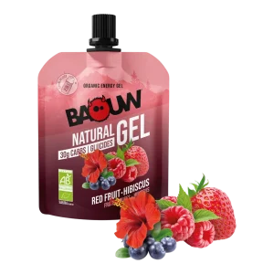 Gel énergétique bio Baouw fruits rouges hibiscus