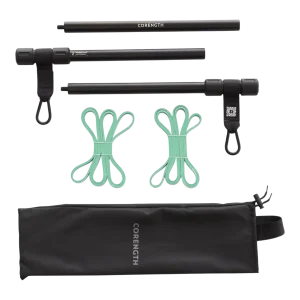 Barre de musculation nomade avec élastiques, Domyos