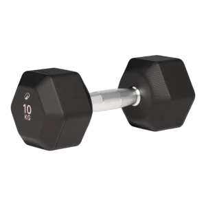 Haltère hexagonal fonte caoutchoutée Corength, Decathlon