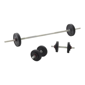 Kit 50 kg haltères et barre musculation Corength, Decathlon