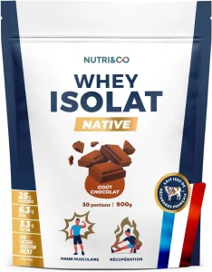 Nutri&Co Whey Isolate Native, sachet chocolat