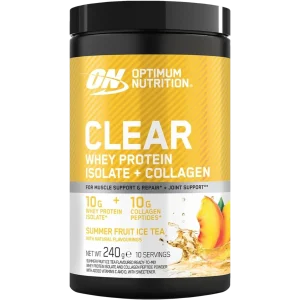 Optimum Nutrition Clear Whey Isolate et collagène