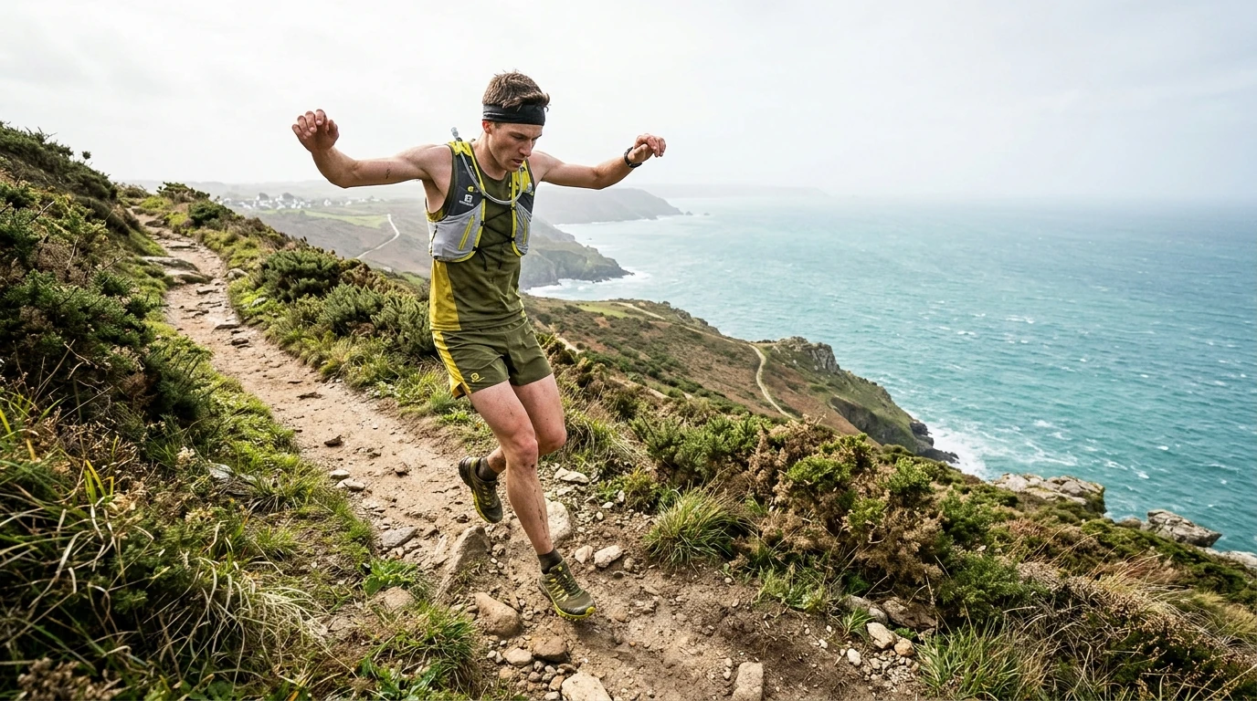 descente en trail, sollicitation excentrique des quadriceps
