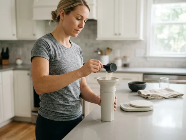 Préparer un shaker de whey : la question calorique en contexte