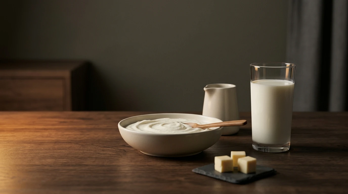 Fromage blanc et lait, aliments naturellement riches en caséine