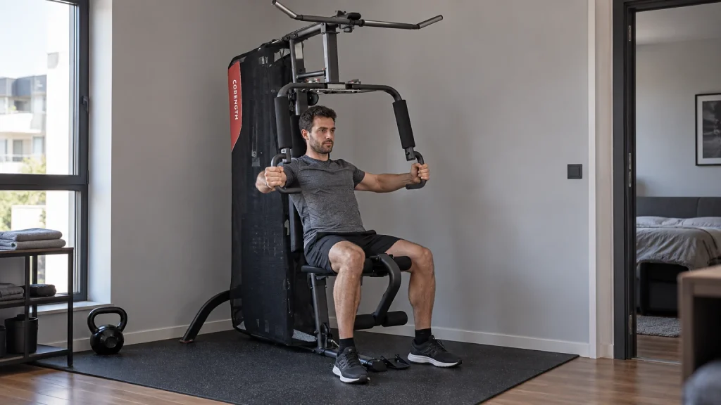 Corength Home Gym 900, machine de musculation à charge guidée Decathlon