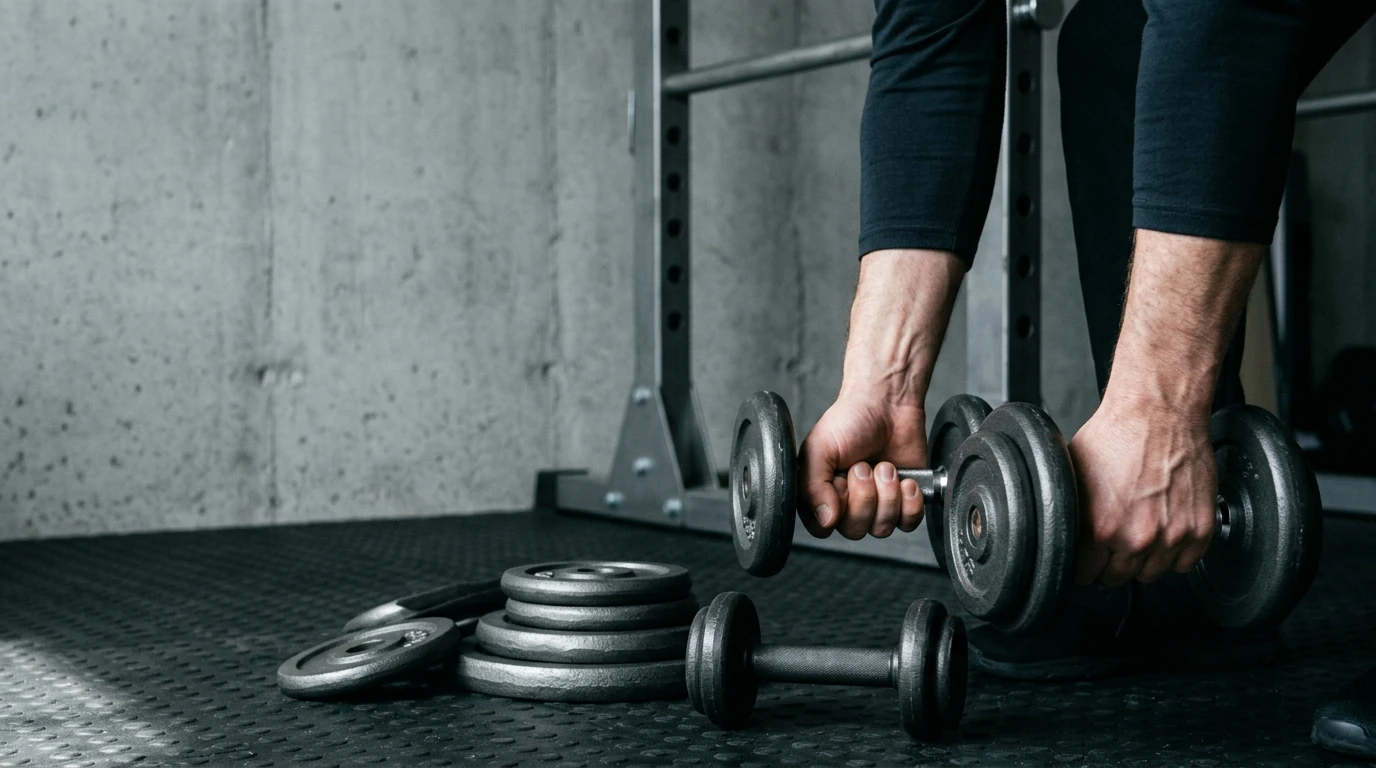 Choisir son poids pour débuter les exercices haltères : une charge qui permet 8 à 12 répétitions propres