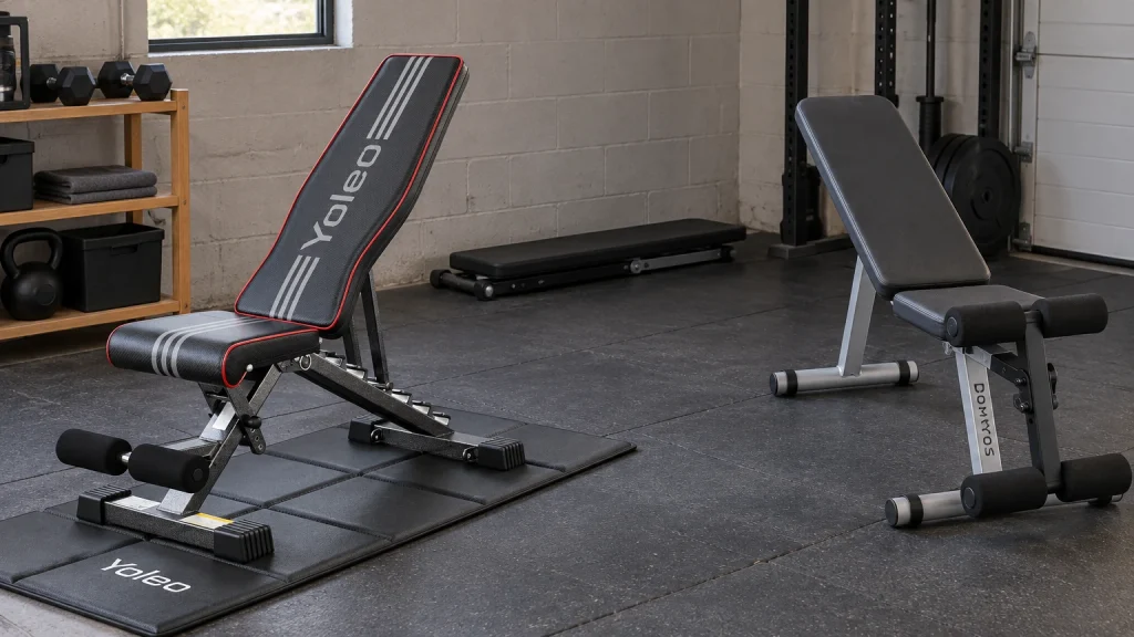 Comparatif de bancs de musculation pliables pour petit espace
