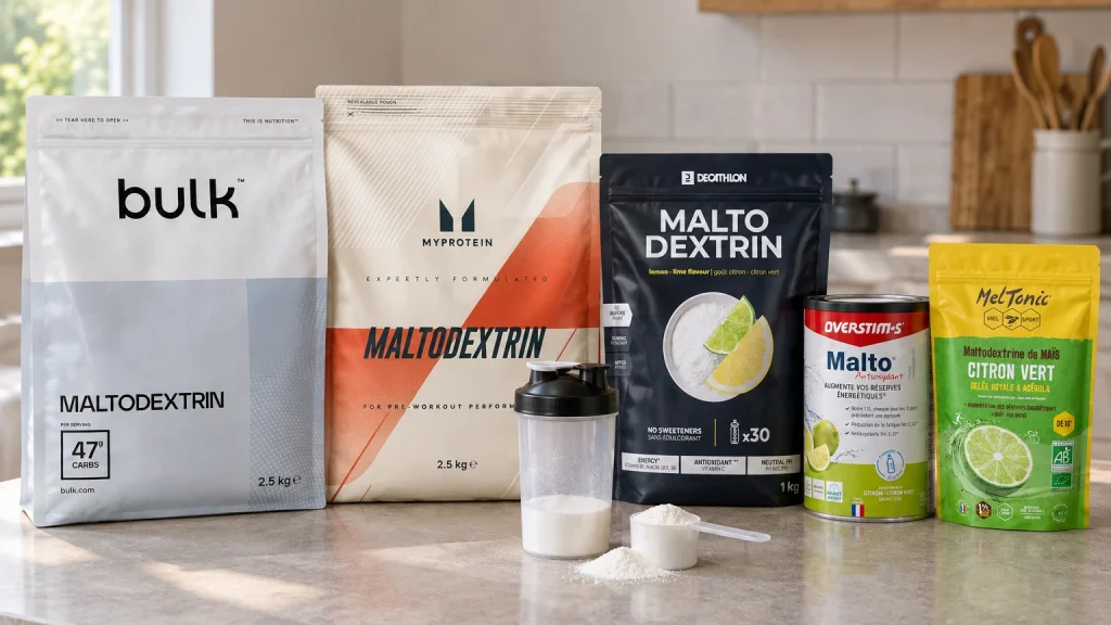 Sélection de maltodextrines pour musculation et endurance