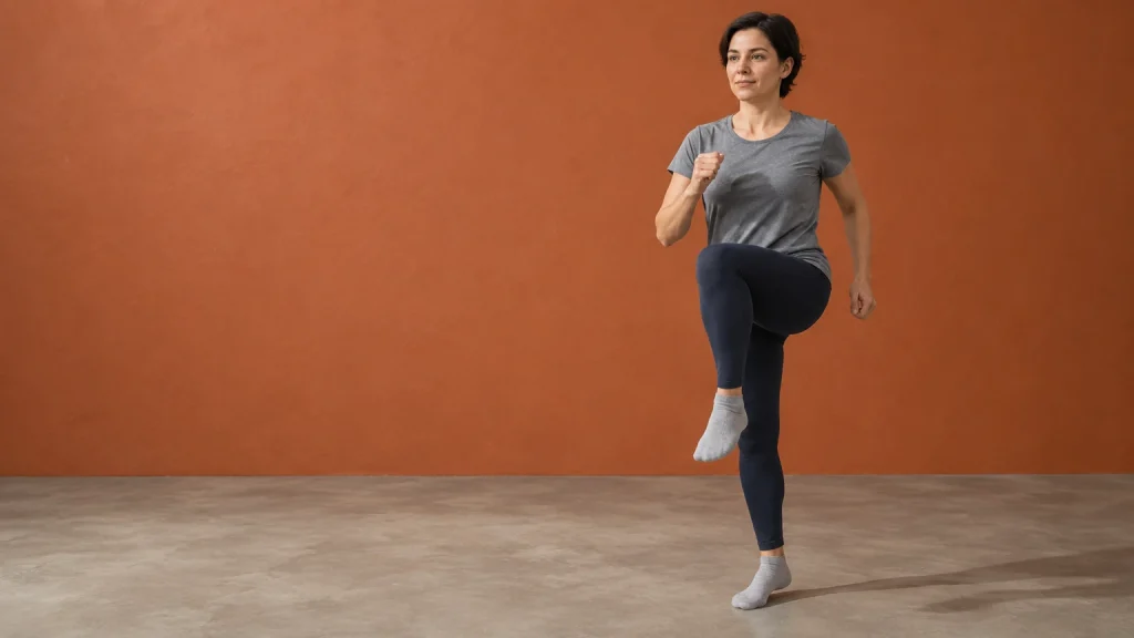 reprise du sport à la maison : séance courte au poids du corps dans un espace dégagé